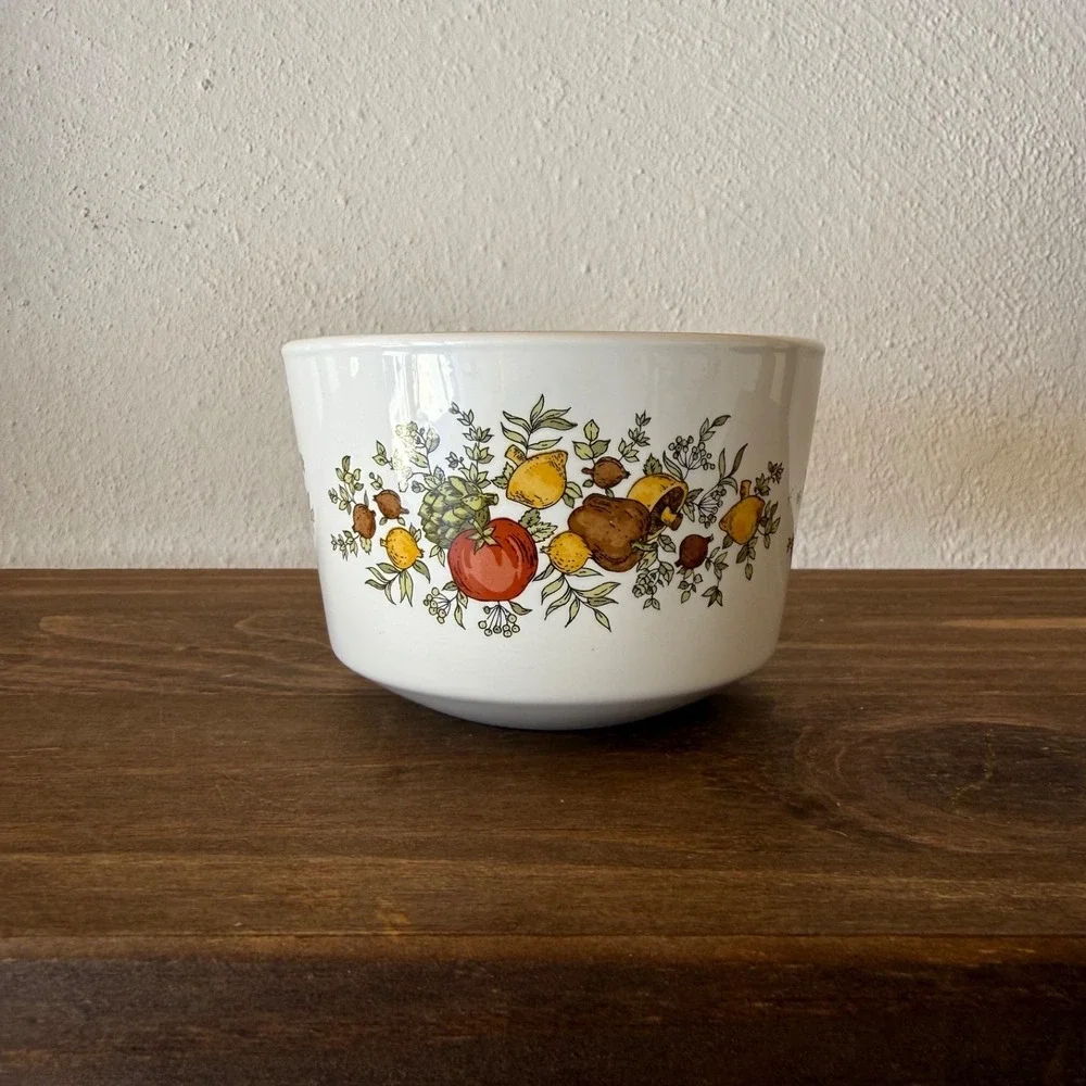 Vintage Corning Centura Spice of Life Open Sugar Bowl‎ No Lid Mini 3
